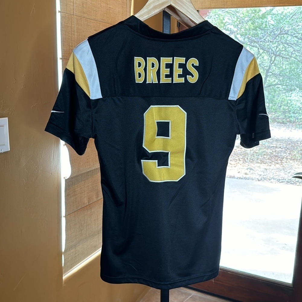 Nike New Orleans Saints Drew Brees #9 Women’s Bling Jersey Black Gold Large - Picture 6 of 13